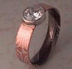Mokume Gane engagement ring