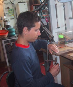 Sawing a wedding ring