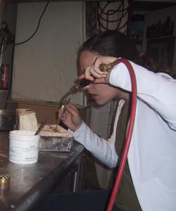 practice soldering of scrap
