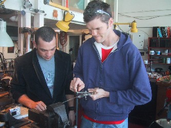 Twisting gold for Wedding Rings
