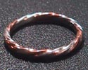 Twisted gold wedding ring