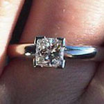 Princess Diamond Engagement Ring