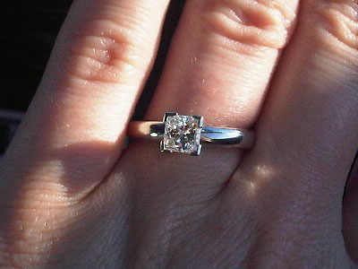 Princess Diamond Engagement Ring