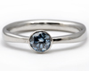 bezel set solitiare engagement ring